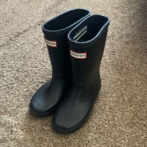 Hunter Black Rain Boots Size US 12B/13G Waterproof